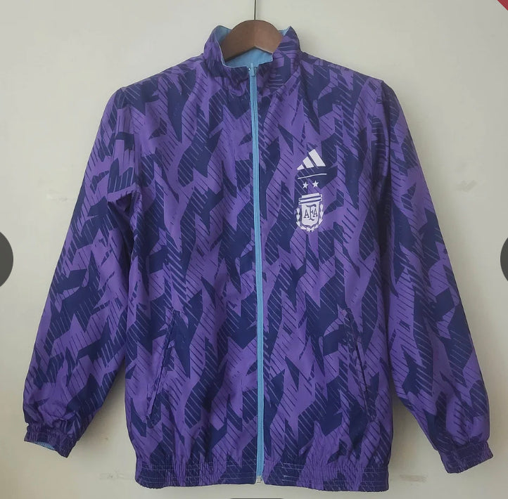 2022 World Cup Argentina Reversible Windbreaker blue/purple