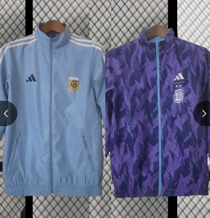 2022 World Cup Argentina Reversible Windbreaker blue/purple